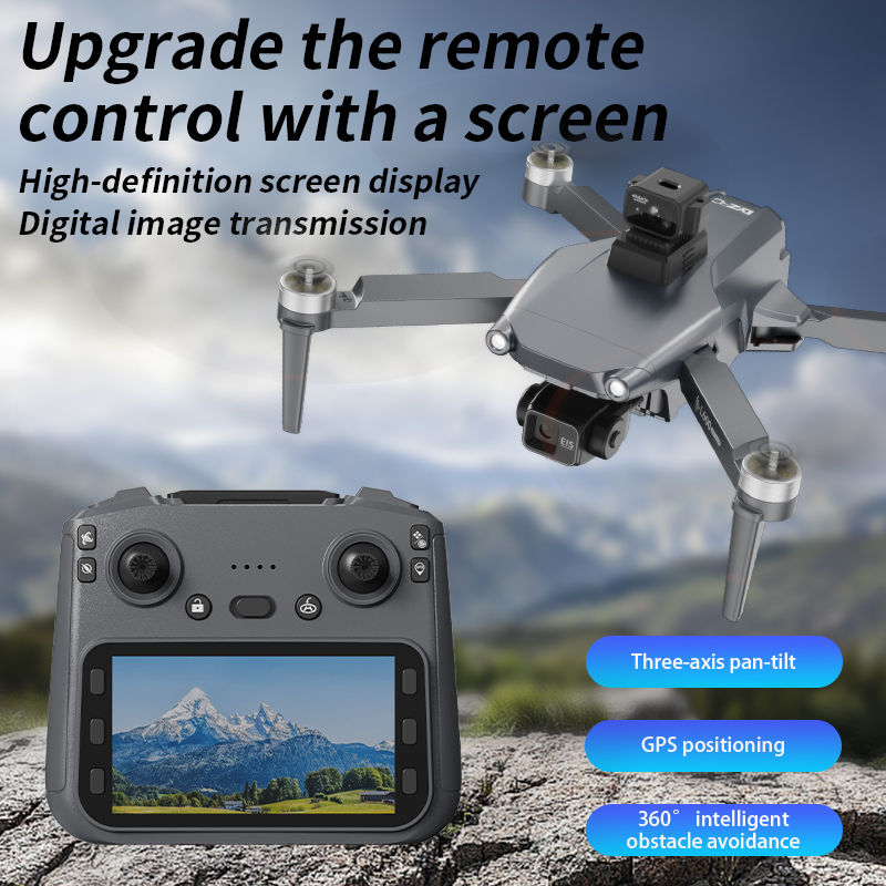 Thumbnail: L600 PRO MAX GPS Drone 8K Professional HD Dual Camera 3-Axis Gimbal Aerial 360°