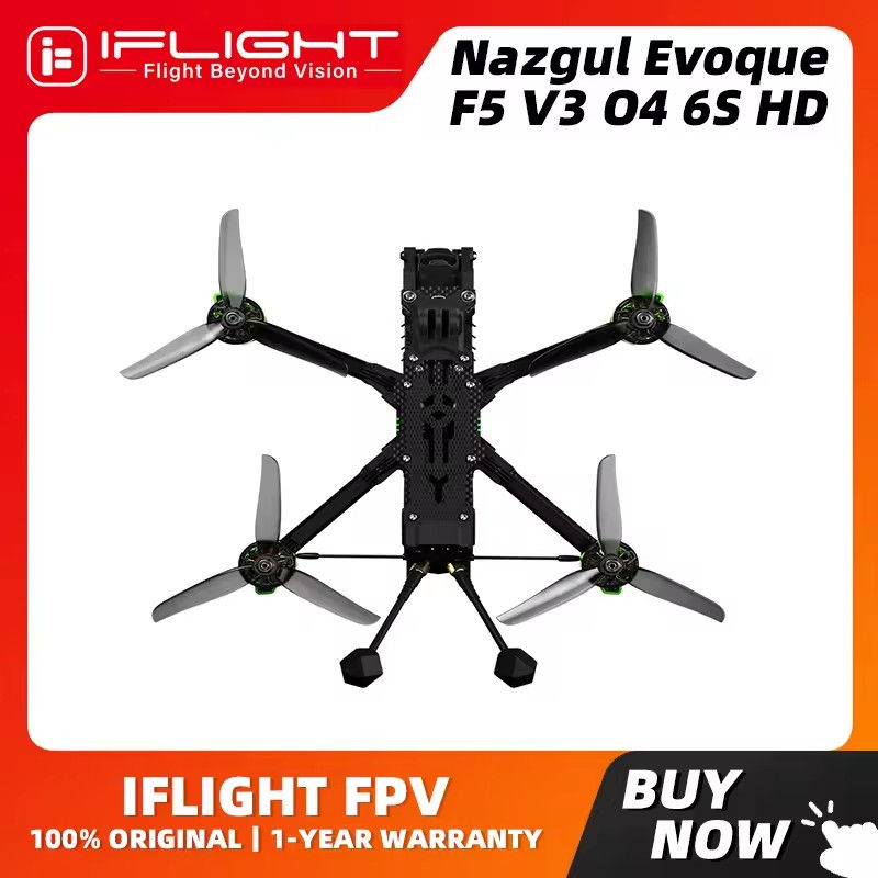 IFlight Nazgul Evoque F5 V3 O4 6S HD Drone BNF With O4 Air Unit Pro / XING2 2207