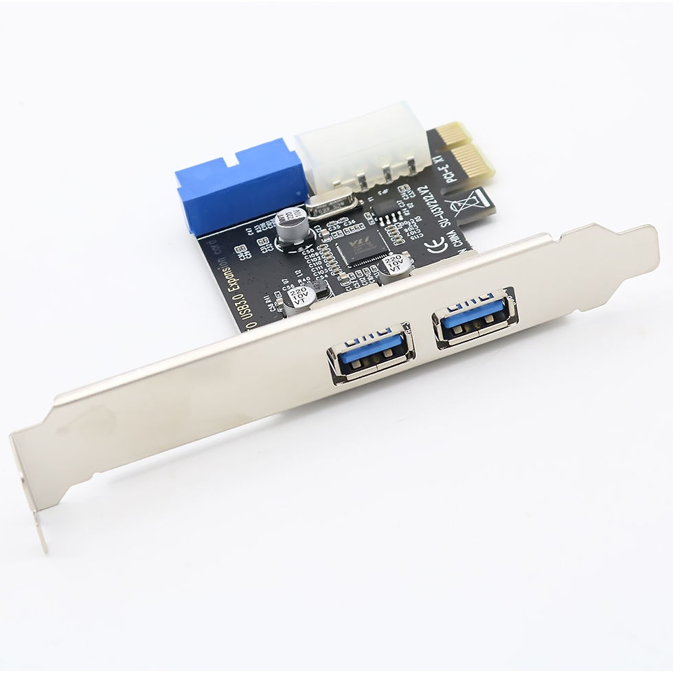 Thumbnail: 2 Ports PCI Express USB 3.0 Front Panel with Control Card Adapter 4-Pin & 20 Pin