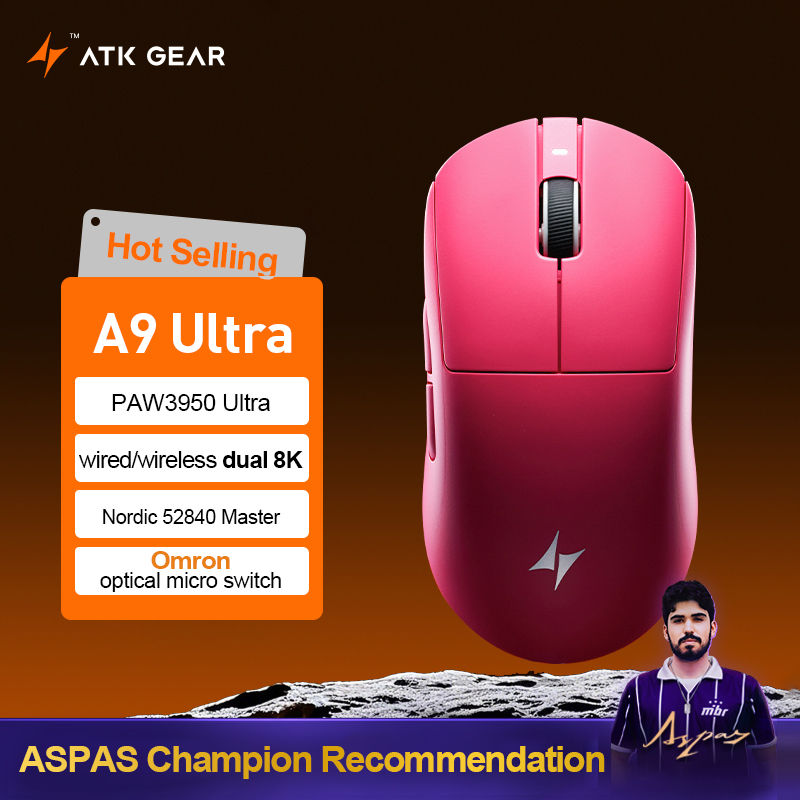 Thumbnail: ATK Dragonfly A9 Ultra Wireless Gaming Mouse PAW3950 Ultra Lightweight Tri-mode 