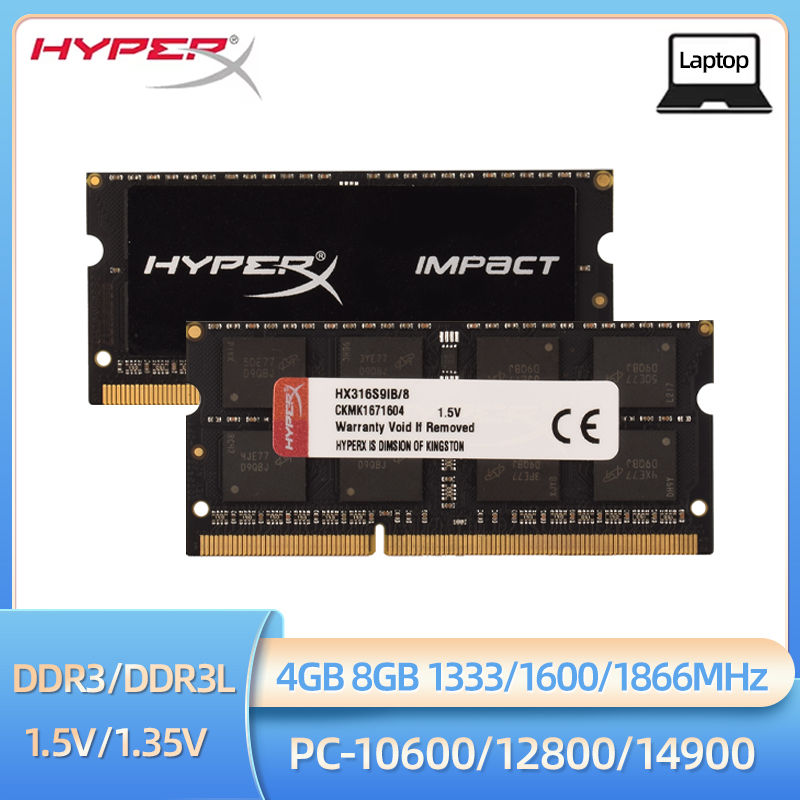 HyperX Laptop Ram DDR3L DDR3 8GB 4GB 1333Mhz 1600Mhz 1866Mhz SODIMM PC3-12800 PC