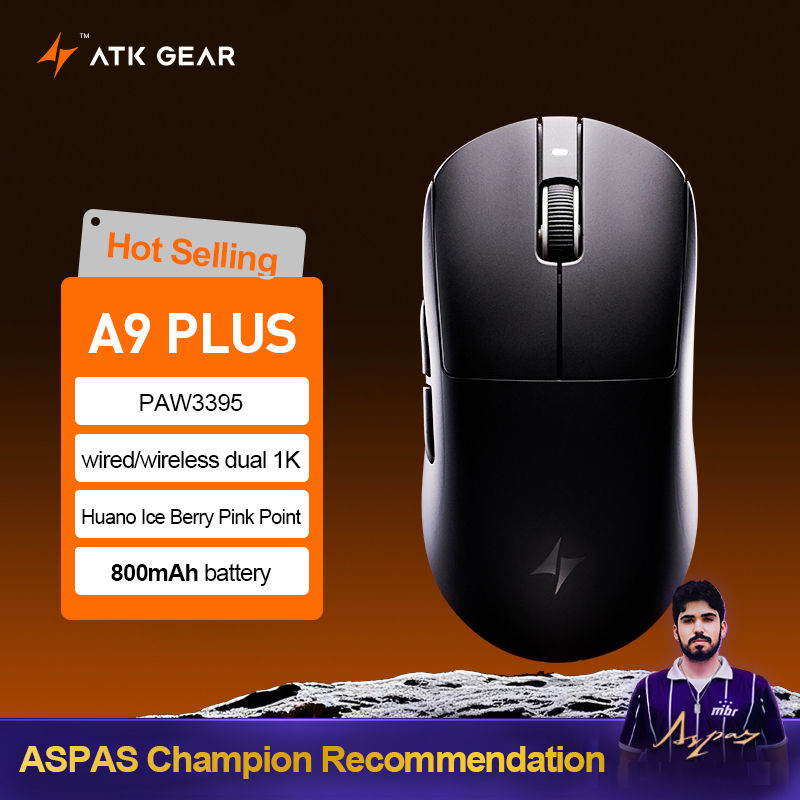 Thumbnail: ATK Dragonfly A9 Ultra Wireless Gaming Mouse PAW3950 Ultra Lightweight Tri-mode 