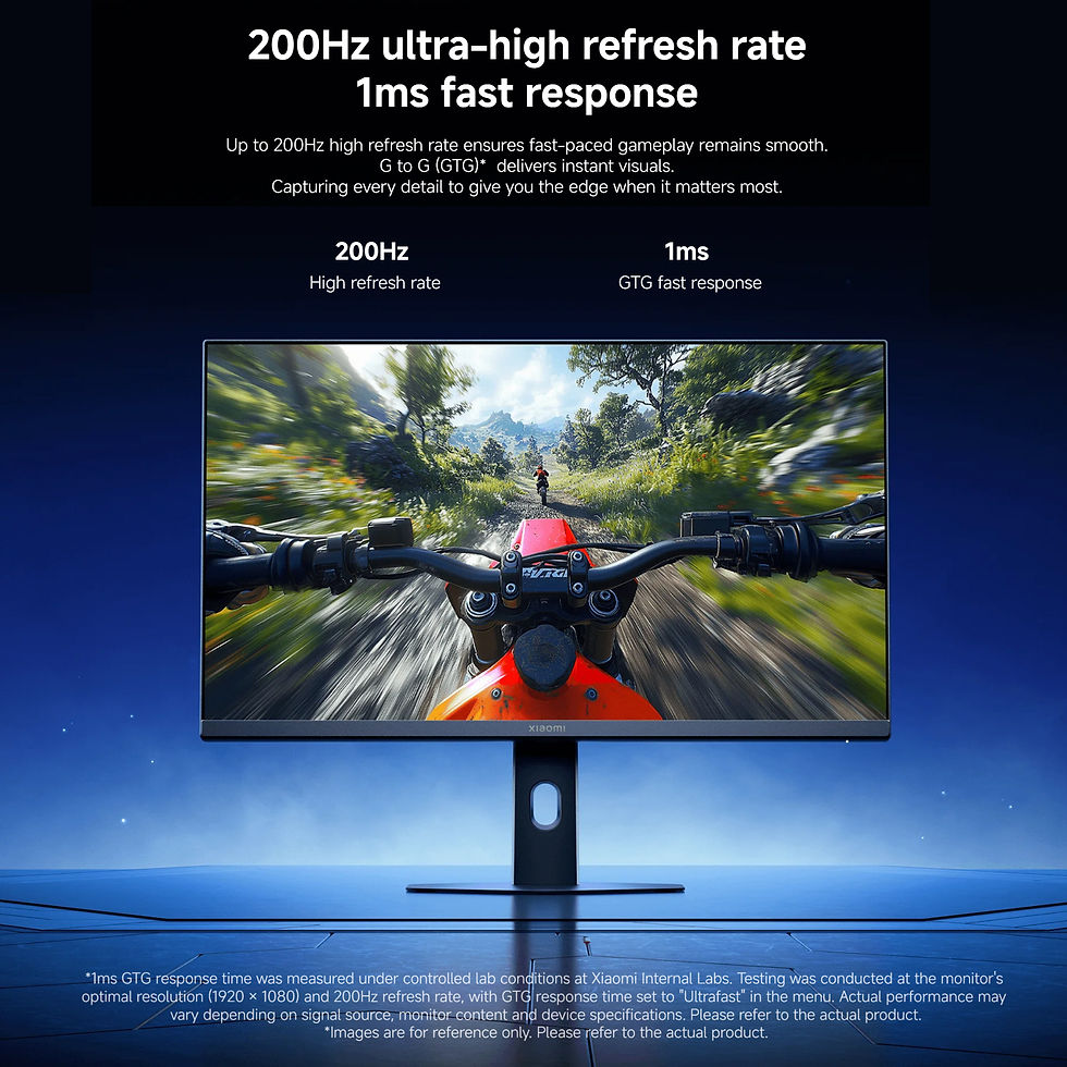 Thumbnail: Xiaomi Gaming Monitor G24i 2026 24" 1080P 200Hz 1Ms Hdr400 Fast Ips Display Free
