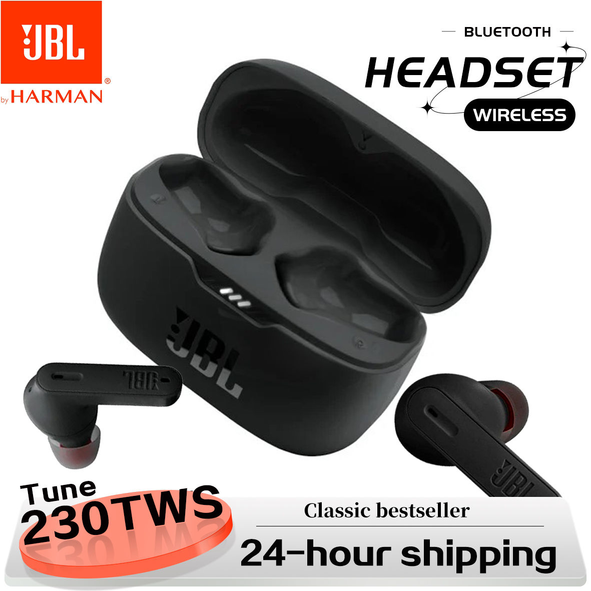 Original JBL Tune 230nc TWS Wireless Bluetooth Headset Stereo Bass Waterproof Sp