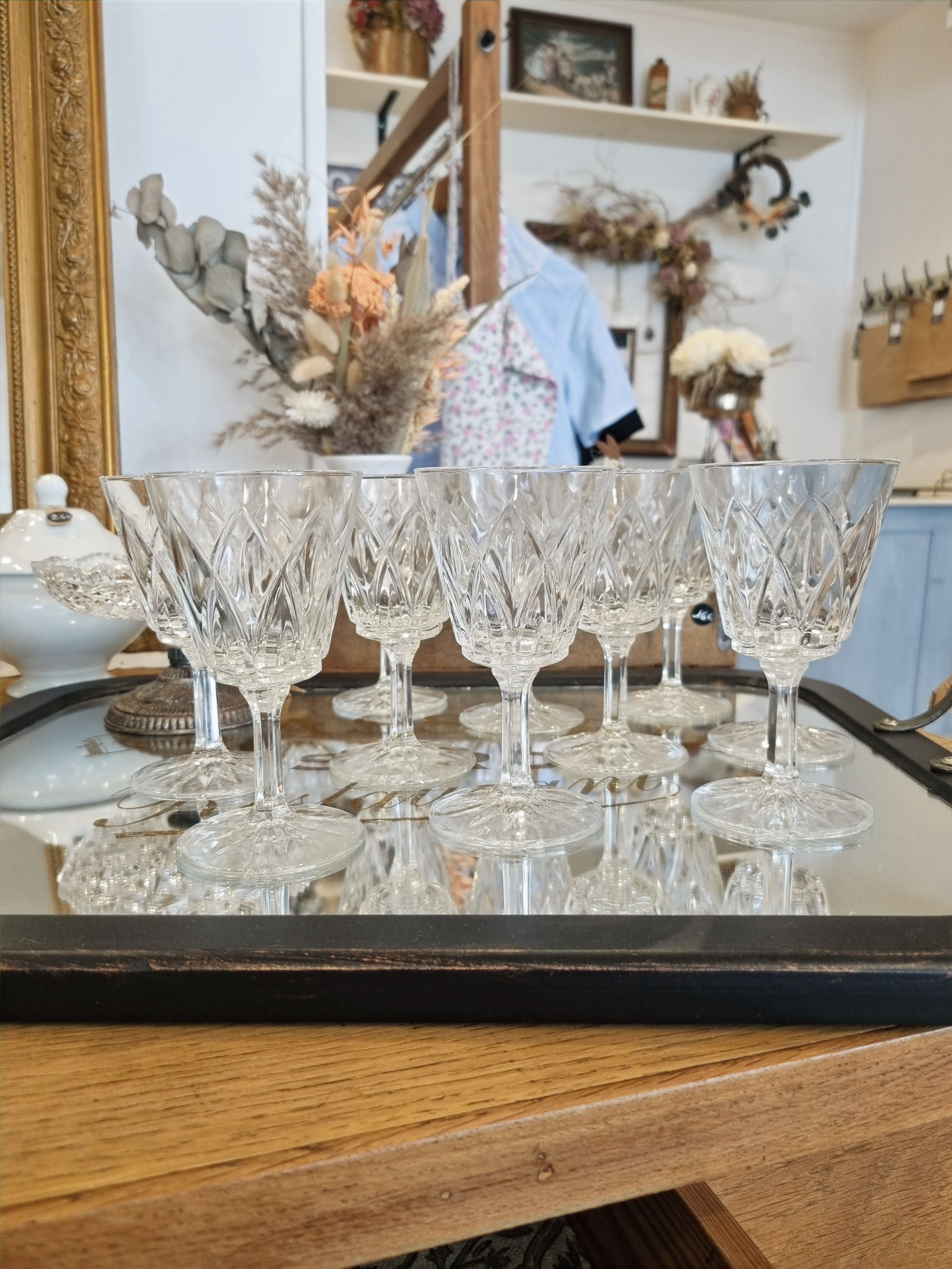 Série de verres vintages