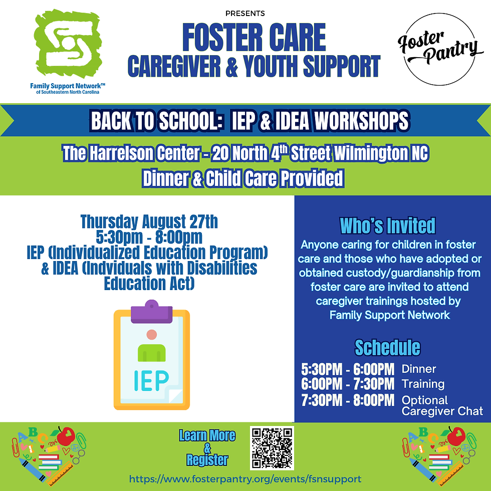 IEP & IDEA (Individuals with Disabilities Education Act) Workshop with Family Support Network of SENC