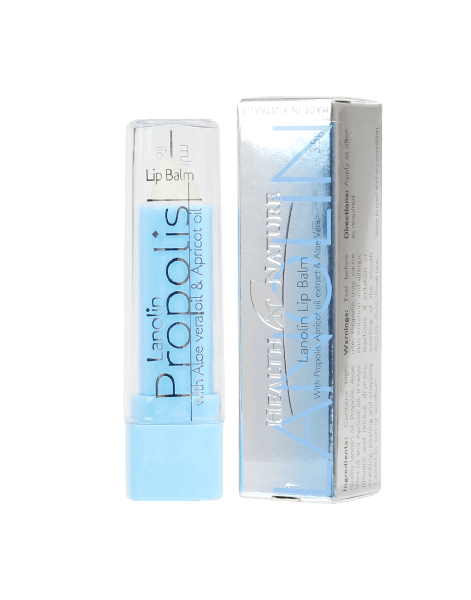 Lanolin Lip Balm – With Propolis, Apricot oil extract & Aloe Vera
