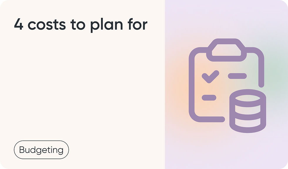 Healthcare Budgeting 101: The 4 Costs to Plan For