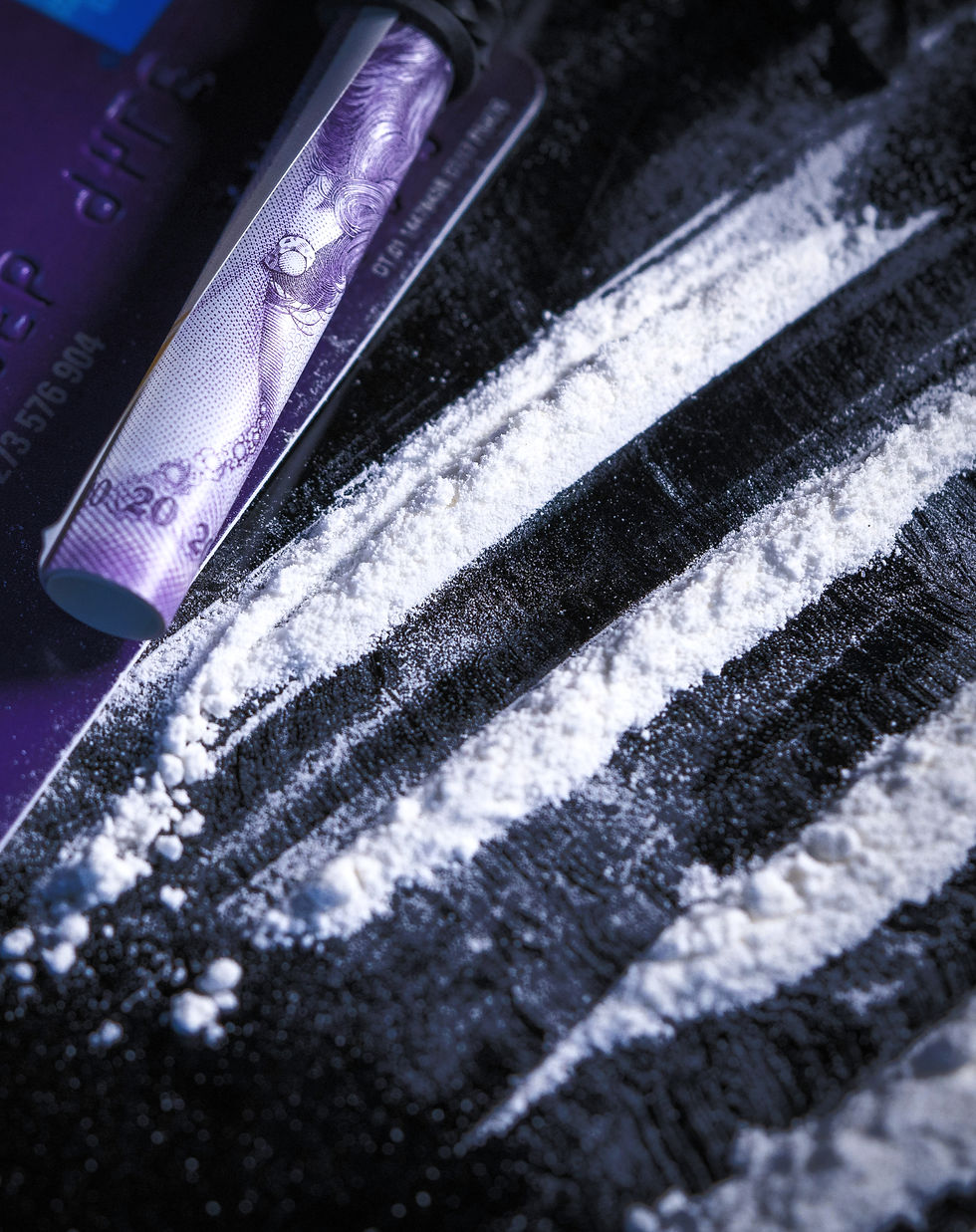Lines of cocaine