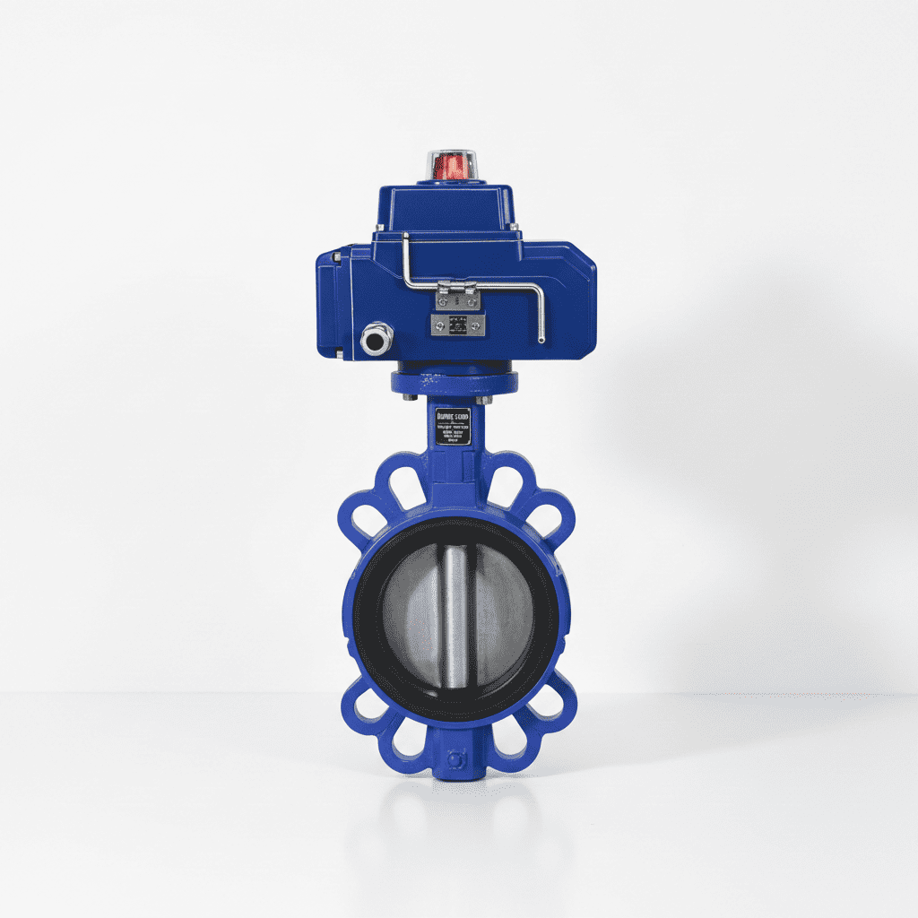 Wafer EPDM Conta 316 Paslanmaz Klapeli Kelebek Vana Elektrik Aktüatörlü