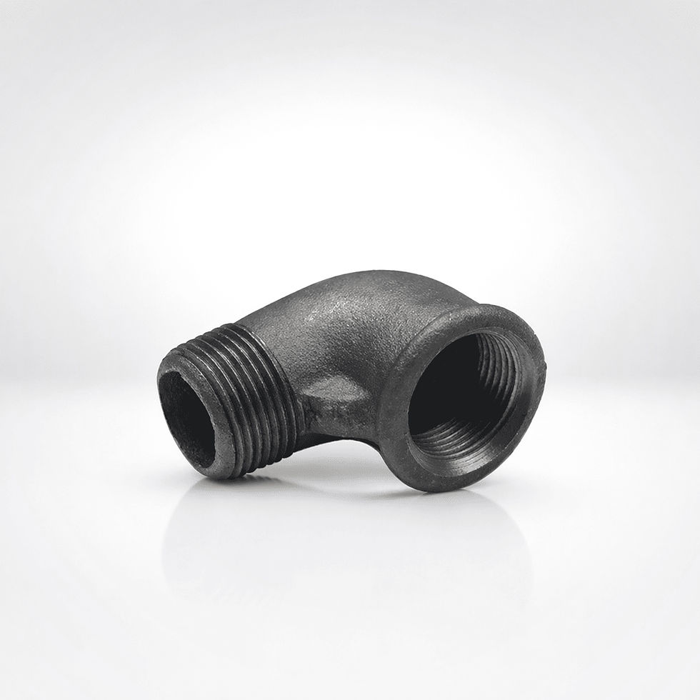 Siyah 90 derece Kuyruklu Dişli Dirsek TS 11 - EN 10242