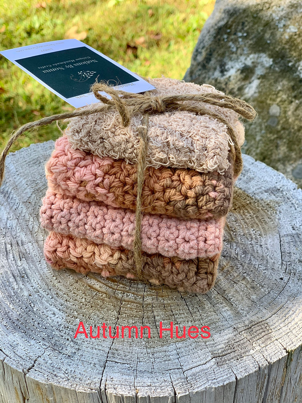 Dishcloth and Scrubby Set / Autumn Hues