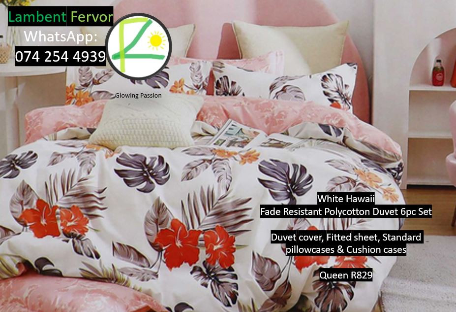 Sheets: Fade Resistant Duvet Set 6pc