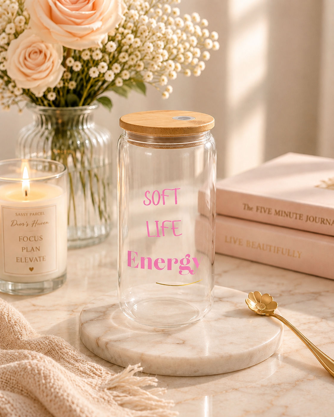 Soft Life Energy Glass Can