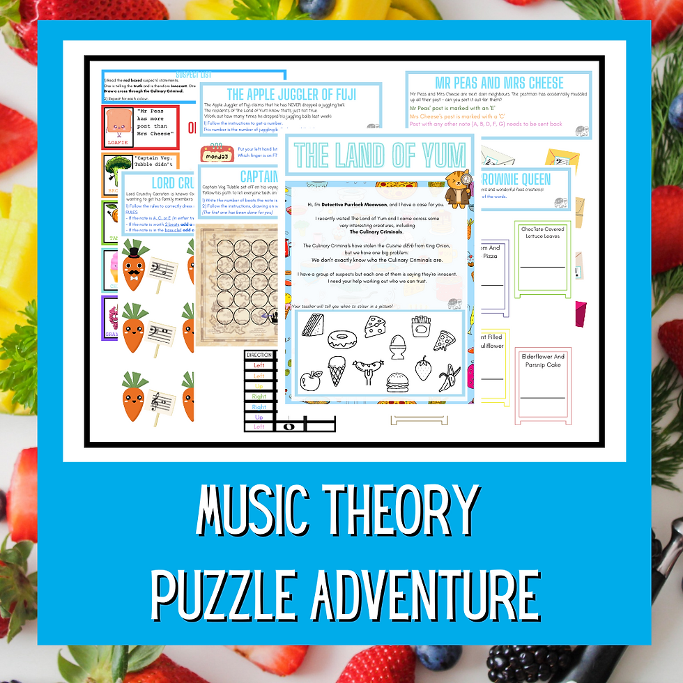 Thumbnail: The Land of Yum (Music Games,Worksheets, Puzzles, Pieces)