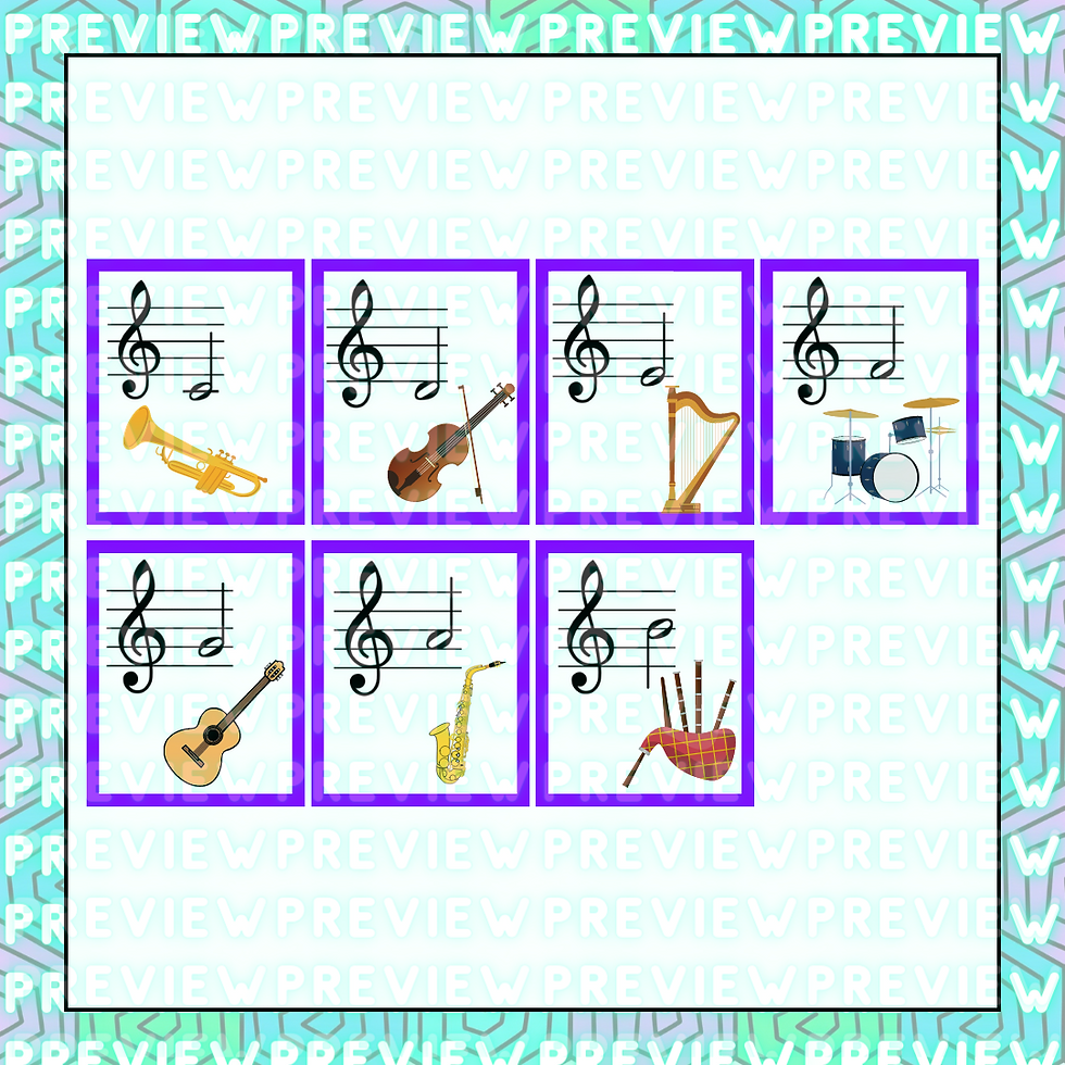 Thumbnail: The Things We Love | Treble Clef Note Reading Game