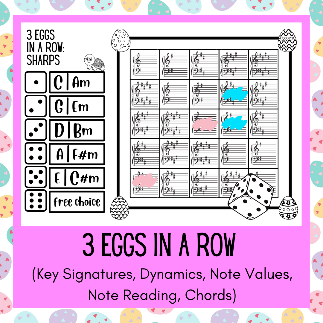 3 Eggs in a Row (Pen & Paper Games)