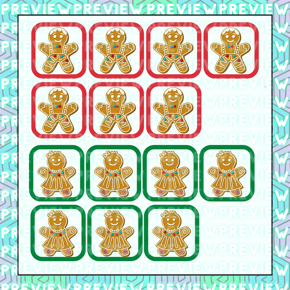 Thumbnail: Gingerbread Bump It | Treble Clef Ledger Lines Christmas Game