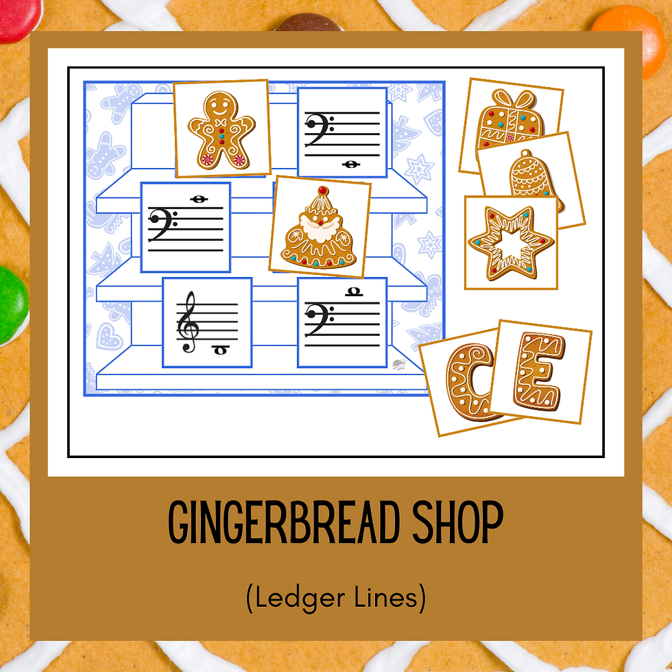 Thumbnail: Gingerbread Ledger Lines Bundle | 3 Games