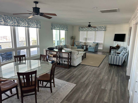 New Living Room Floor (LVP) and Windows by Superior Property Solutions. Light White Walls.