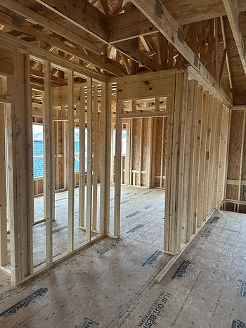 Framing of a Custom-Built House