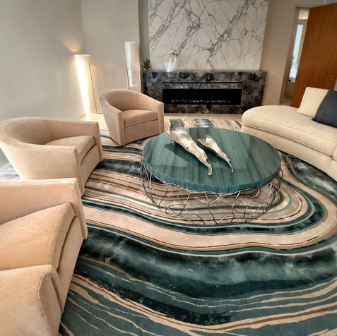 Vacation rental living room interior design Southern California