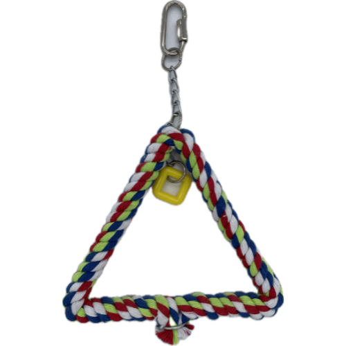 Triangle Rope With One Plank Triangle Rope Swing, Small | Sugarcreek Bird Farm Store