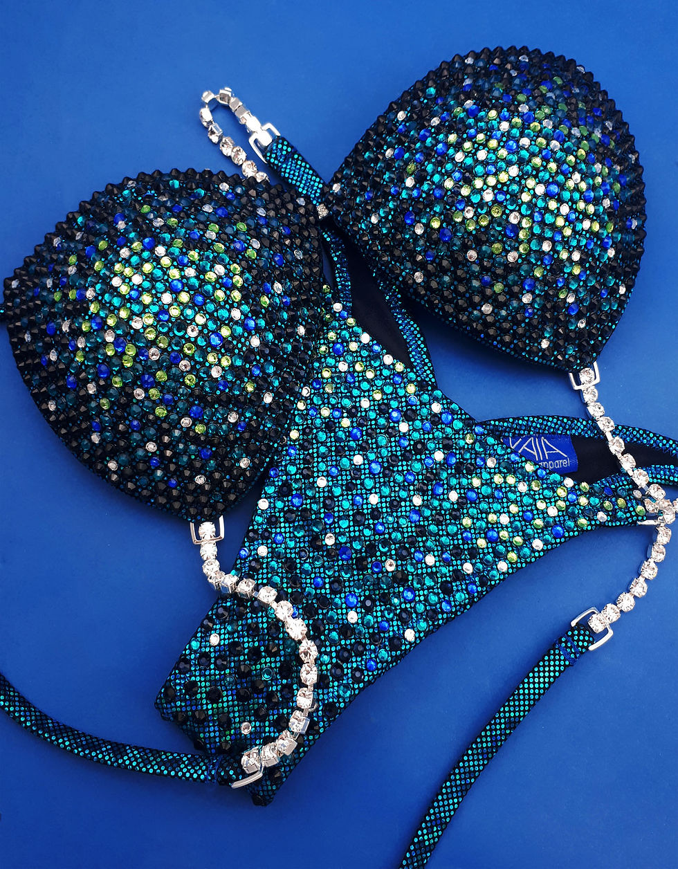 Thumbnail: ANDROMEDA teal competition bikini kata.apparel
