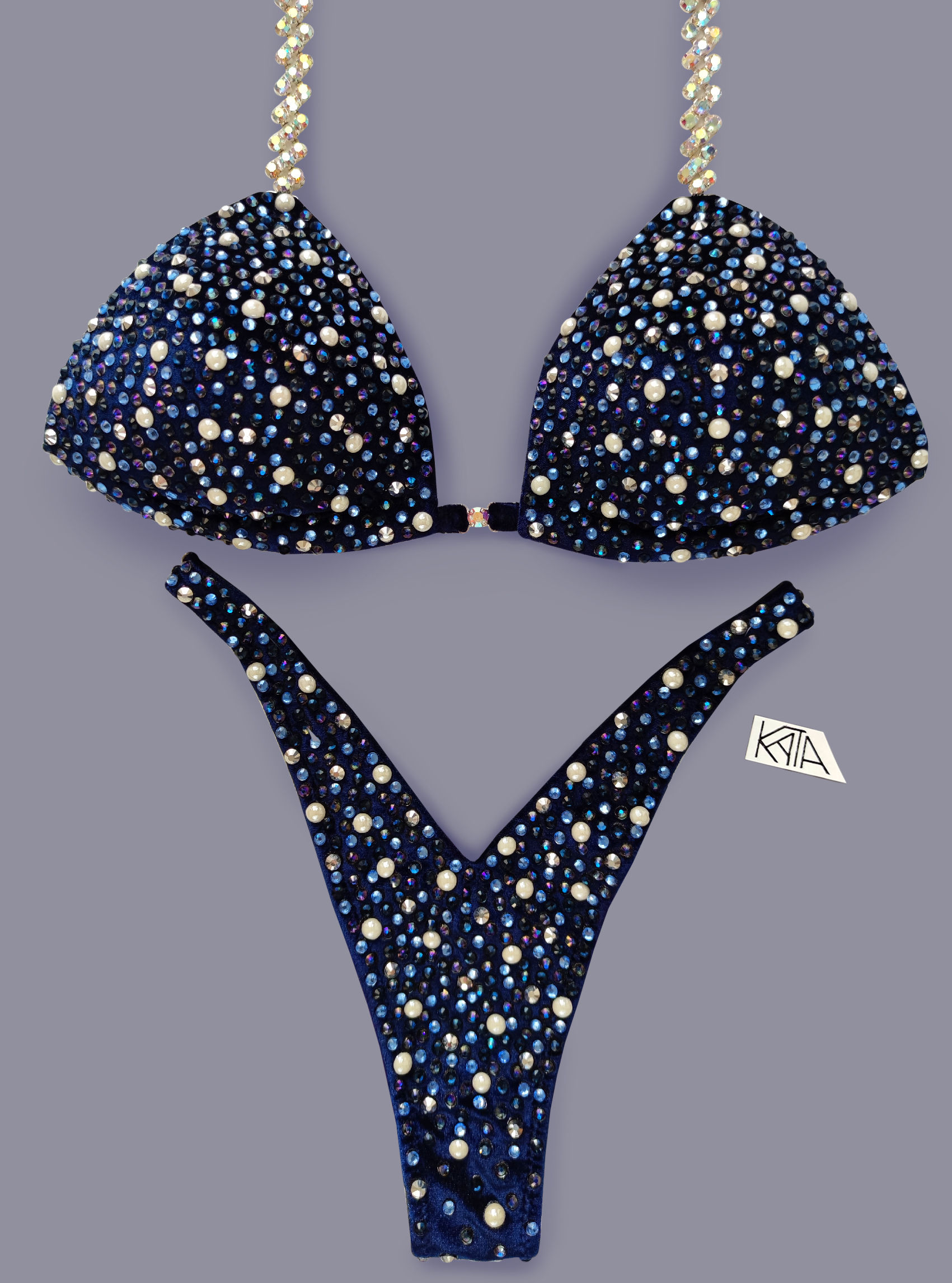 DERYA navy pearl competition suit kata.apparel