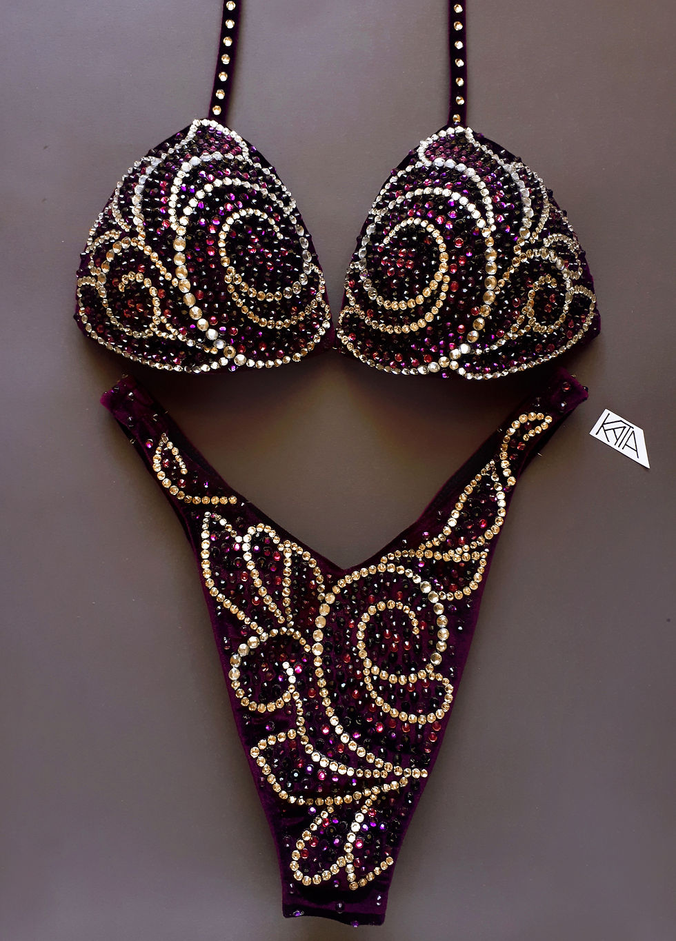 Thumbnail: LEOTA purple swirls suit kata.apparel