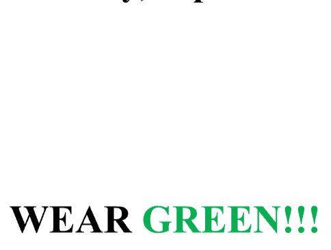 MAD HATTER TOURNEY - Wear Green