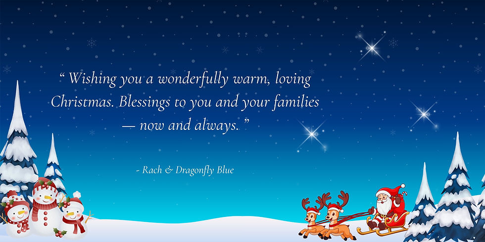 Merry Christmas from Dragonfly Blue
