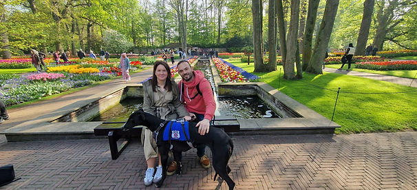 couple chien keukenhof