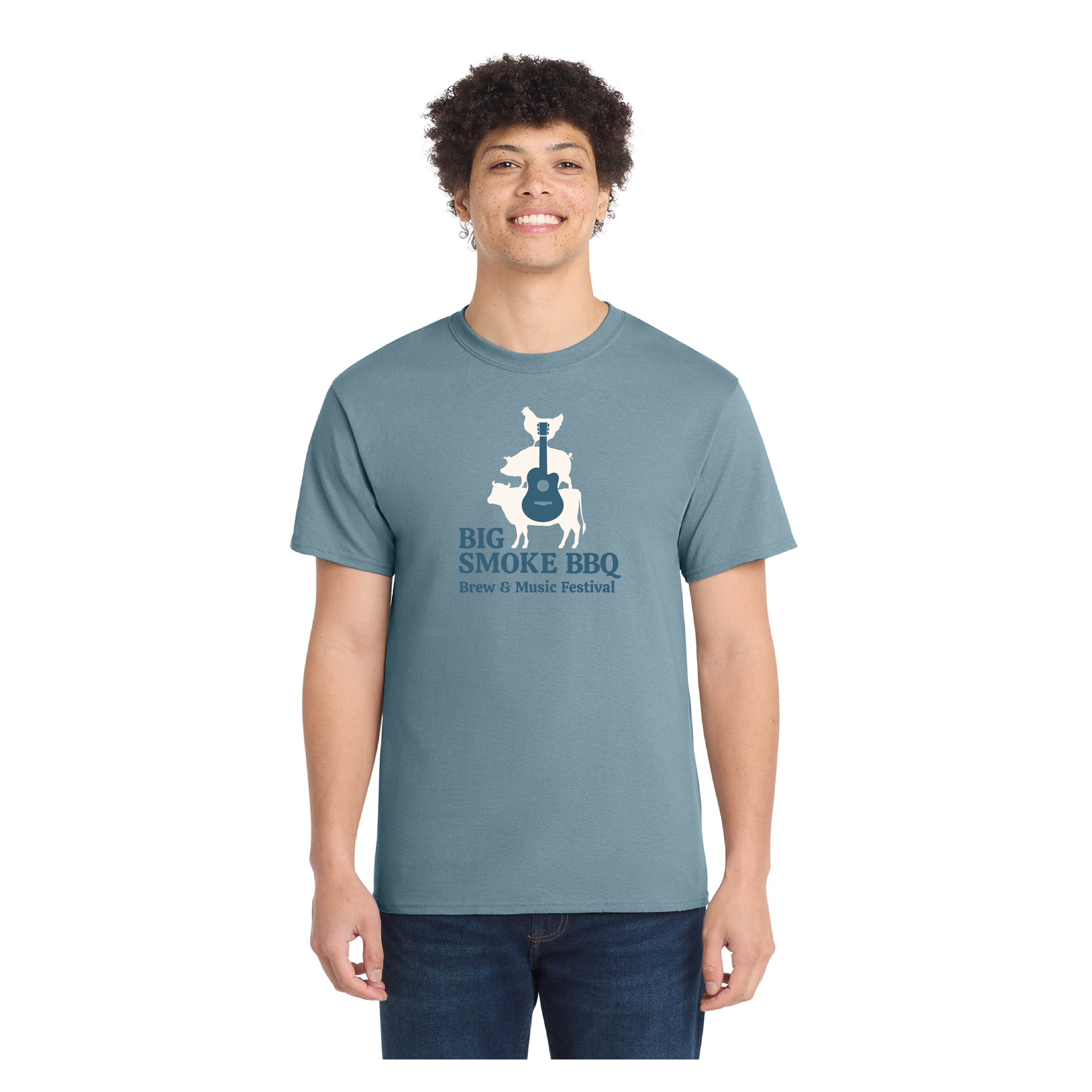 Big Smoke Event Tee - Stonewashed Blue
