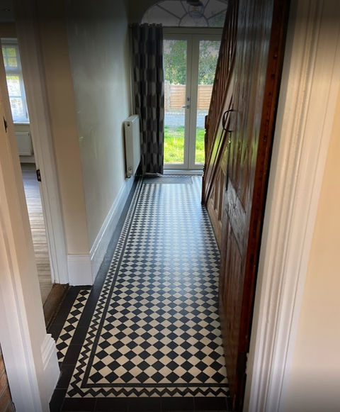 Newly cleaned flooring