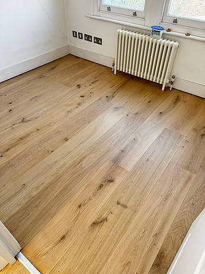 New flooring installation that has just been cleaned