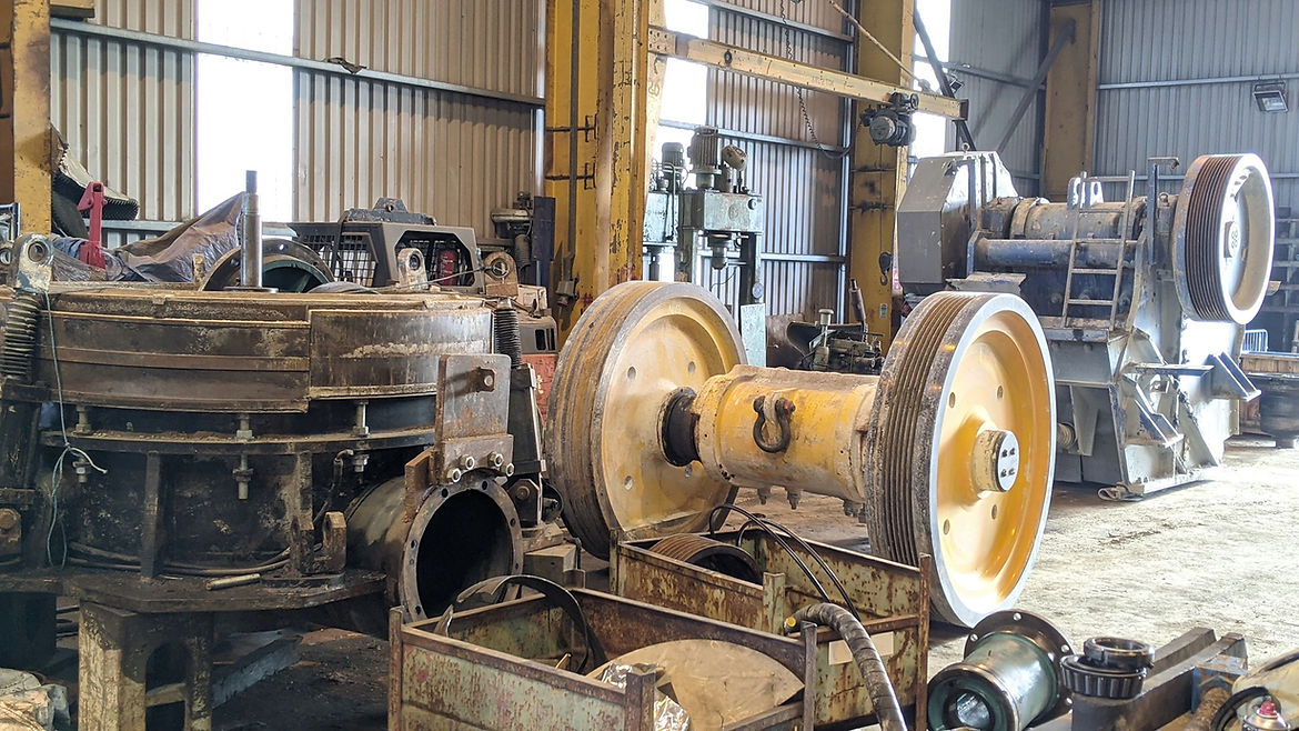 Machinery in a workshop