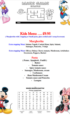 Children's Menu Design