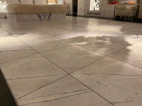 New marble flooring