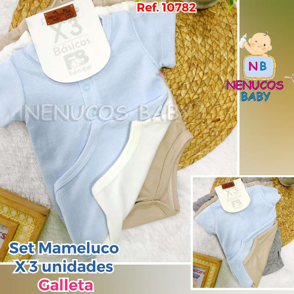 Set Mameluco botones x 3 unidades 
