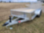Tandem Axle Aluminum Utility Trailer front side