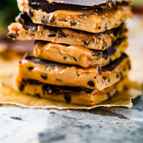 Vegane Karamell-Cookie-Dough Bites