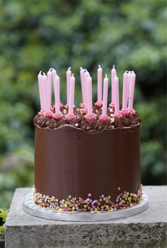 Geburtstagstorte Marmorkuchen mit Schokoladencreme