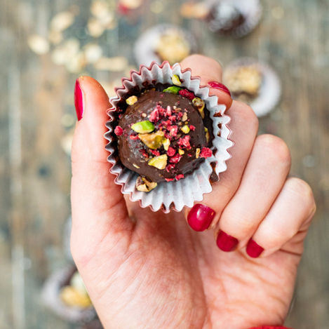 Vegane Weihnachtspralinen 