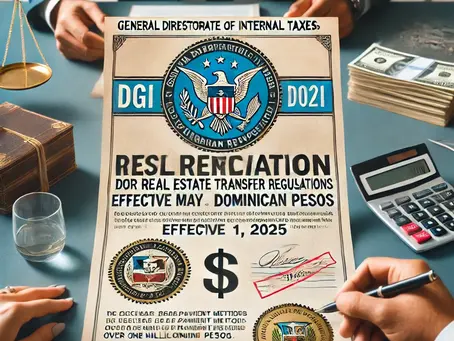 New DGII Regulation: Payment Methods Must Be Declared for Real Estate Transfers