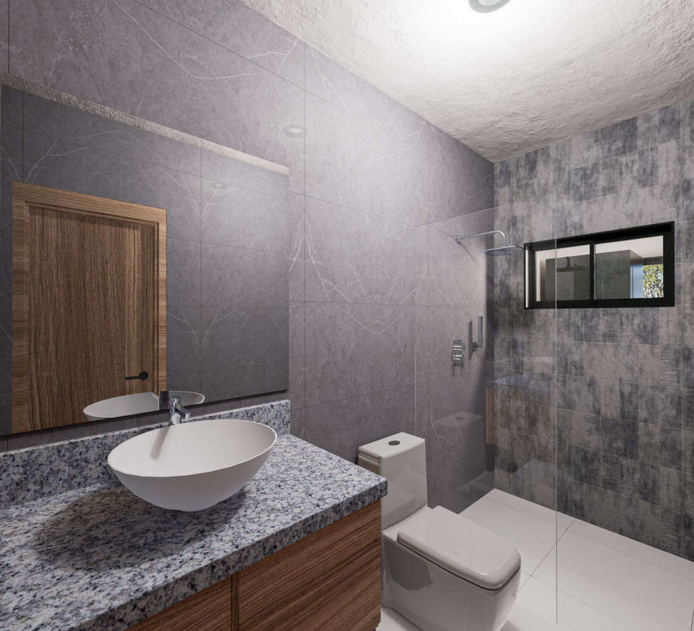 Sleek, spa-inspired bathrooms with quality finishes for everyday luxury.