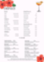 Drinks Menu July 2025