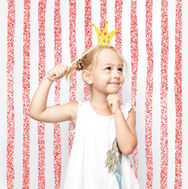 Girl Posing in Photo Booth
