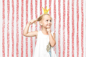 Girl Posing in Photo Booth