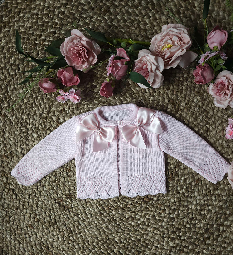 Thumbnail: Luxury Double Bow Cardigan- Maddison